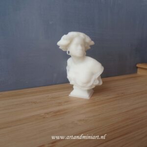 slavin. vrouw, resin, bust, borstbeeld, slavin