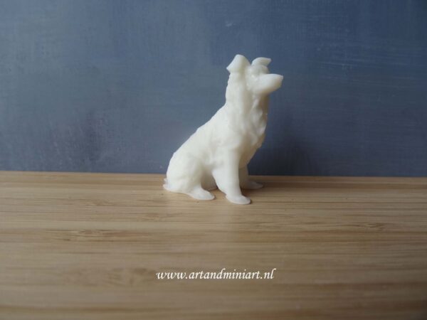 hond, dier, mens best friend, schilderbaar, creatief, decoratie, decoratief, poppenhuis, wit, 1:12