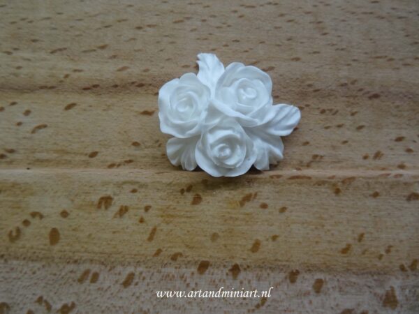 plant, roosje, epoxy, resin, poppenhuis, ornement