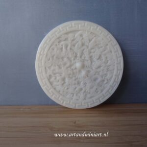 rozet, roset, rosetta, rozetta, plafond, wit, resin, poppenhuis