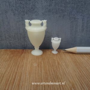 urn, vaas, poppenhuis, decoratie, resin, 1:12, 1:24 , 3d print