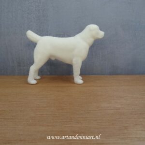hond, dier, k9, mens best friend, zoogdier, viervoetig, decoratie, decoratief, poppenhuis, 1:12, schilderbaar, schilderen, vriend, attractief wit, resin, ,