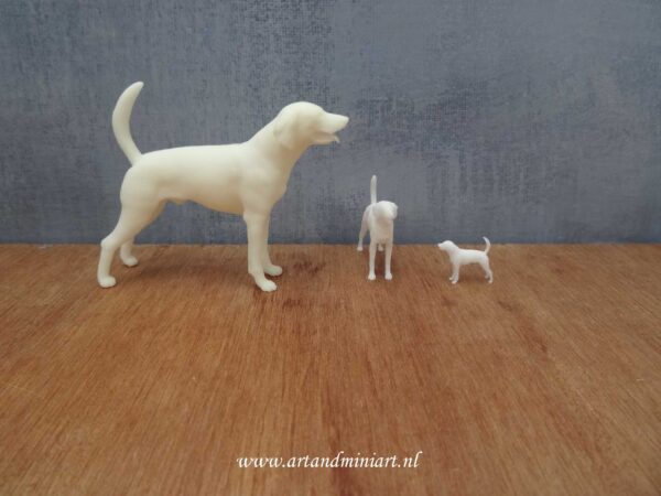 zoogdier, hond, hondenras, ras hond, poppenhuis, miniaturen , 3d print, resin 1:12, 1:24, 1:48