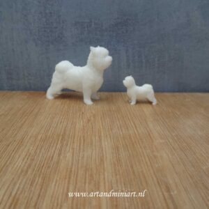 hond, hondenras, rashond, zoogdier, teef, reu, pup, poppenhuis, huisdier, miniaturen, 1:12 , 1:24