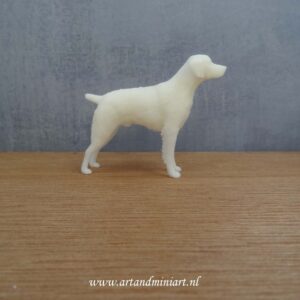 hond, dier, k9, mens best friend, zoogdier, viervoetig, decoratie, decoratief, poppenhuis, 1:12, schilderbaar, schilderen, vriend, attractief wit, resin, ,