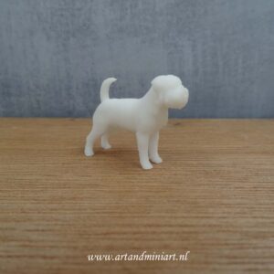 brussels griffon, hond, miniatuur, poppenhuis, resin, decoratief, zelf schilderen