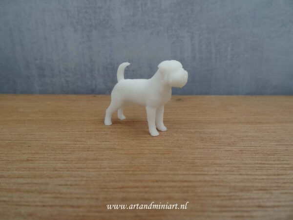 brussels griffon, hond, miniatuur, poppenhuis, resin, decoratief, zelf schilderen