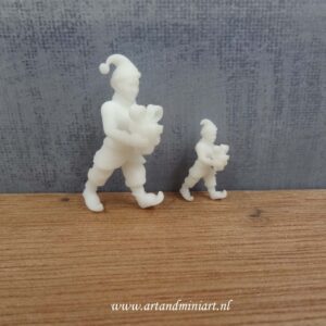 elf ,kerst, miniatuur, zelf schilderen, wonderlijk, poppenhuis,