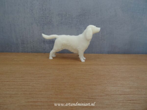 hond, dier, k9, mens best friend, zoogdier, viervoetig, decoratie, decoratief, poppenhuis, 1:12, schilderbaar, schilderen, vriend, attractief wit, resin, ,