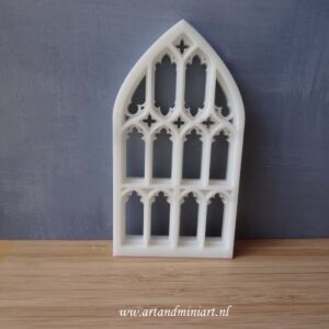 raam, huis, book nook. poppenhuis, gothic, kerkraam, barok, epoxy, 1: 12 , modelbouw,