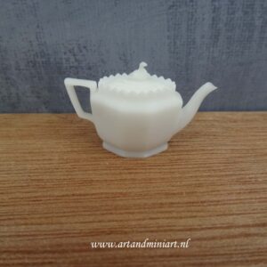 thee, theepot, poppenhuis, miniatuur, decoratie, engels