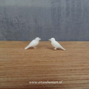 ijsvogel, vogel, poppenhuis, miniatuur, zelf schilderen, resin,