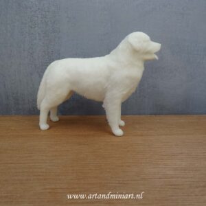 berner sennen, hulphond, hond, hondenras, rashond, huisdier, zoogdier, poppenhuis, miniatuur, zelf schilderen resin,