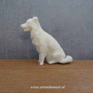 border collie, rashond, hondenras, miniatuur, poppenhuis, modelbouw, huisdier, zelf schilderen,