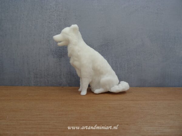 border collie, rashond, hondenras, miniatuur, poppenhuis, modelbouw, huisdier, zelf schilderen,