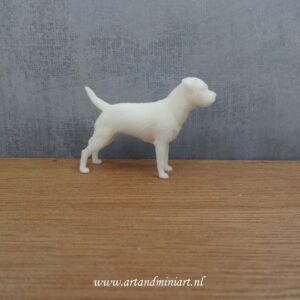 hond, hondenras, rashond, resin, zelf schilderen, border terrier, poppenhuis, miniatuur, beeldje,