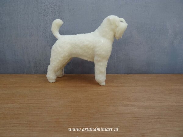 boevier, bof des flandres , hond, hondenras, rashond, zoogdier, huisdier, waakhond, poppenhuis, miniatuur resin, zelf schilderen