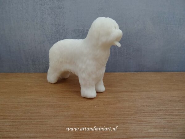 briard, hond, rashond, hondenras, waakhond, zoogdier, huisdier, langharig, resin, zelf schilderen, poppenhuis, miniatuur