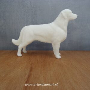 golden retriever, hond, hondenras, rashond, huisdier, dier, poppenhuis, beeld miniatuur, 1:12 , 1:24 zelf schilderen