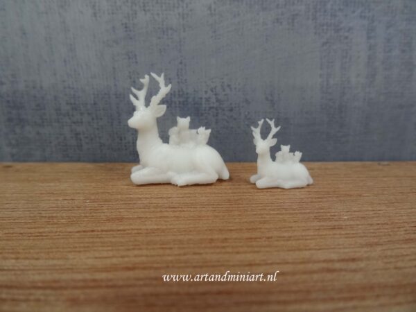 hert, dieren, kerst, kerstversiering, miniatuur, poppenhuis