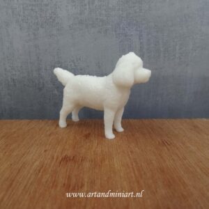 cockerpoo, cocker spaniel, poedel, hond, hondenras, poppenhuis, book nook, miniaturen