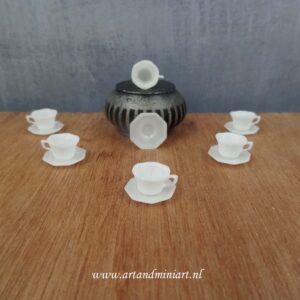 theekopje, theeservies, engels, servies, koffie kopje, poppenhuis, miniaturen , 1:12