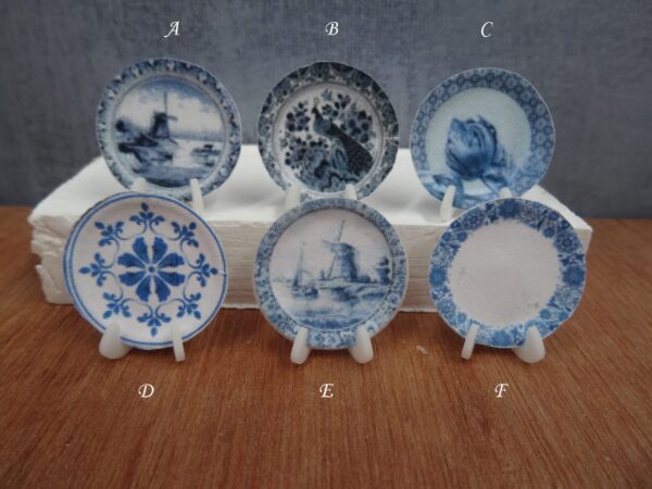 designbord, poppenhuis, 1:12, decoratie, decoratief, diner plate, design diner plate, oud hollands, hollands, dutch