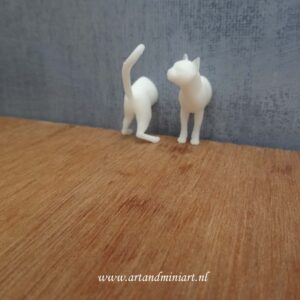 kat, kater, poes, kitten, poppenhuis, miniaturen