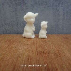 lam, lammetje, schaap, pasen, dier, boerdrij, boerderijdier, poppenhuis, miniaturen resin