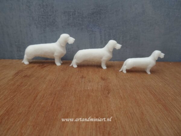 teckel, hond, zoogdier, reu teef, pup, poppenhuis, miniaturen