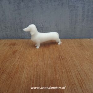 teckel, rashond, hondenras, hond, dier, zoogdier, poppenhuis , miniaturen