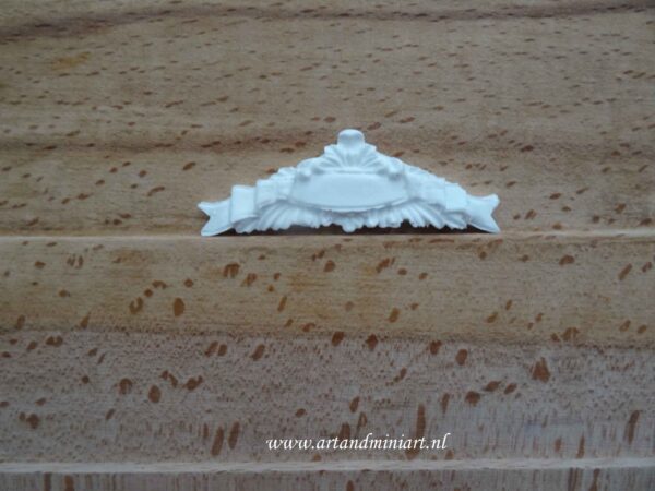 ornament, wimpel, vaandel, barok, poppenhuis, miniaturen, decoratief, epoxy