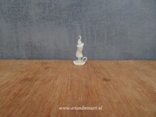 kandelaar, kaars, vlam, feestdagen, gezellig, poppenhuis, miniaturen, 3d print resin