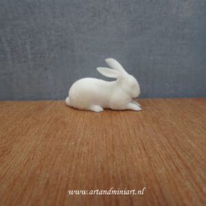konijn, haas, knaagdier, poppenhuis, miniaturen, resin, voedster, ram, 3d print