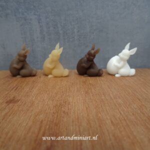 paashaas, chocolade, pasen, poppenhuis, miniaturen, lekkernij, witte chocolade, puur , melk 3d print