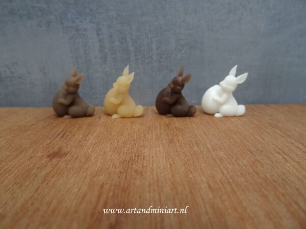 paashaas, chocolade, pasen, poppenhuis, miniaturen, lekkernij, witte chocolade, puur , melk 3d print