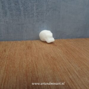 skull, dood, schedel, poppenhuis, miniaturen, resin, 3d print