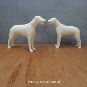 ras hond, hondenras, ierse wolfshond, poppenhuis, miniaturen, 3d print, resin