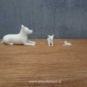 jack russel, poppenhuis, miniaturen , resin, 3d print, hond, huisdier, hondenras, rashond