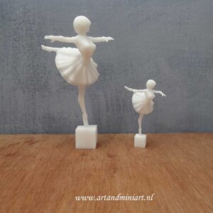 ballerina, ballet, primma donna, dansen, dans, miniaturen, resin