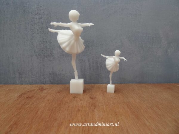 ballerina, ballet, primma donna, dansen, dans, miniaturen, resin