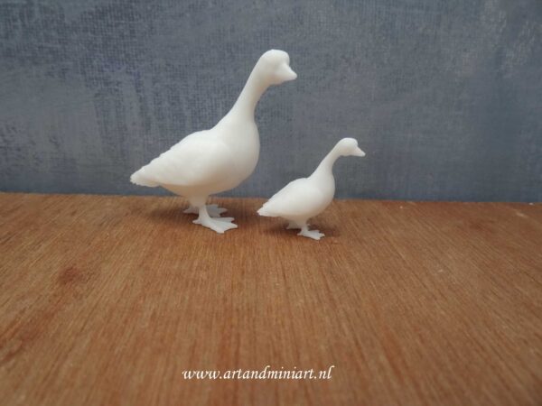 gans, waakdier, boerderij, poppenhuis, miniaturen, vogel, watervogel