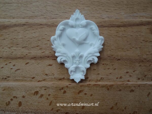 ornament, versiering, decoratief, vogel, barok, brocante, epoxy, geen gips