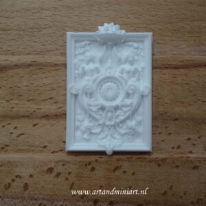 schilderij, lijst, poppenhuis, miniaturen, screen, epoxy, brocante, barok, decoratie