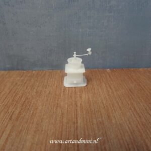 koffiemolen, koffiebonen, vintage, koffie, poppenhuis, miniaturen , 3d print, resin