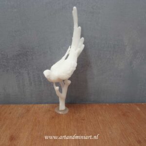 papagaai, , vogel , parkiet, poppenhuis, miniaturen, dierentuin, resin, 3d print