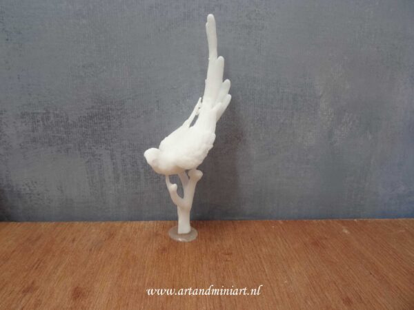 papagaai, , vogel , parkiet, poppenhuis, miniaturen, dierentuin, resin, 3d print