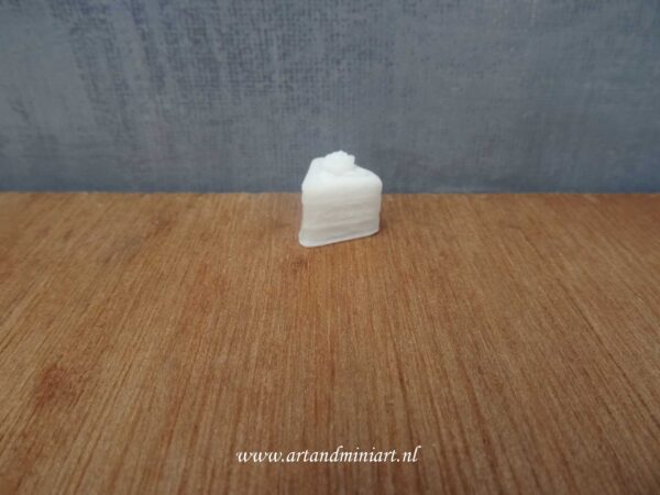 taart, gebak, bakker, lekkernij, zoet, taartpunt, stuk taart, poppenhuis, miniaturen, resin 3d print