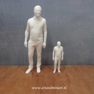 man, poppenhuispop, modern, resin 3d print, miniaturen, modelbouw