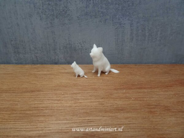 hond, hondenras, poppenhuis, miniaturen, 1:12, 1:24 , resin, zoogdier, reu, teef